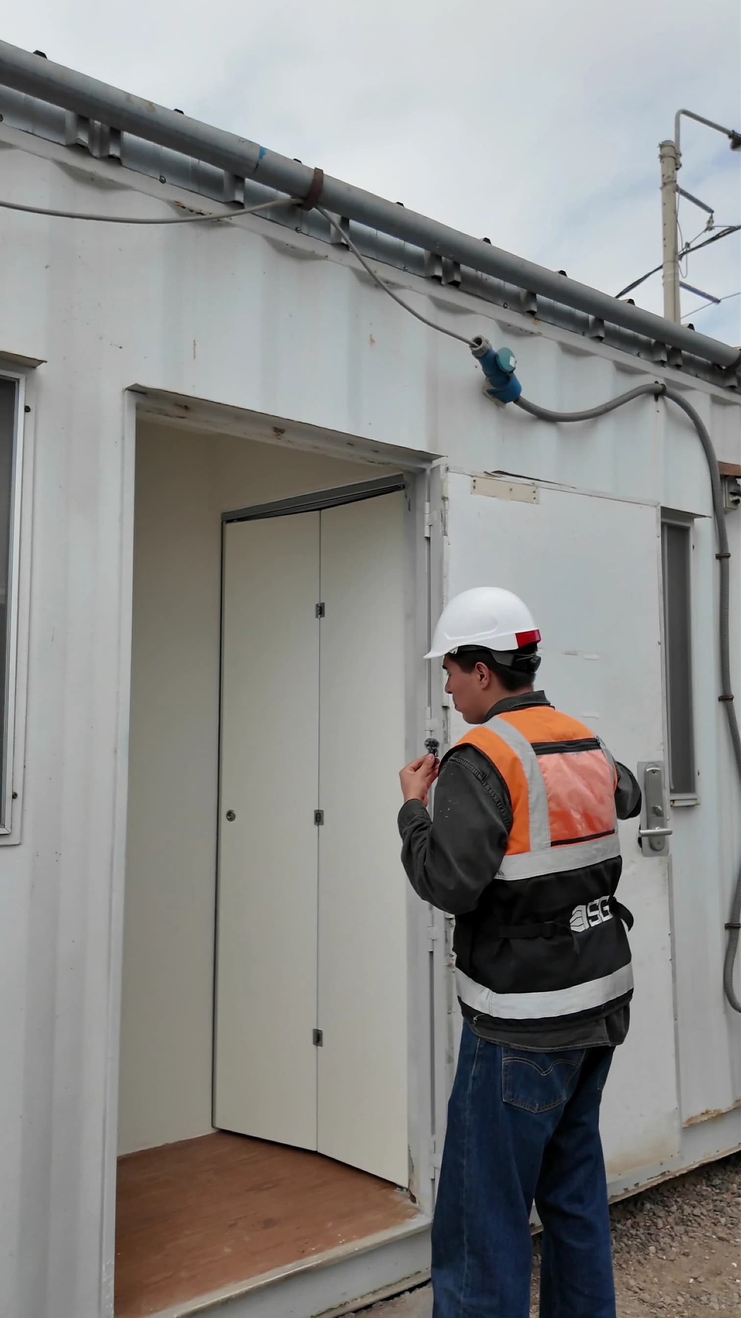 Verificación de una puerta interior adaptada durante la reconversión