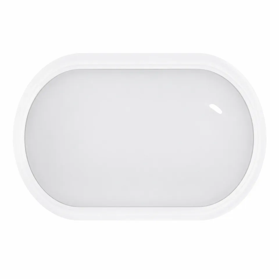 APLIQUE LED OVAL 15W 30/40/65K PF0.9 1350LM IP65 WH 270X146X71MM 85-265V/50-60HZ - código 148492