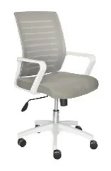 Sillas De Oficina Onix - Operativas - Color Blanco con Gris / Base Nylon