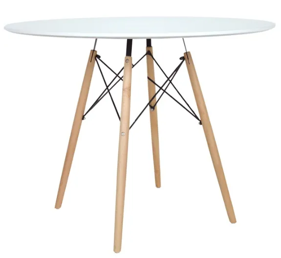 Mesas Y Accesorios Eames Round Msa - Tablero de madera / 80cm