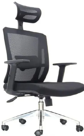 Sillas De Oficina Delphi Ii - Presidente - Con cabecero / Syncro / Brazos regulables / Base Aluminio
