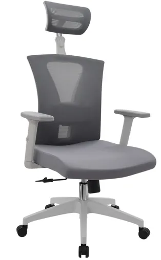 Sillas De Oficina Niza Gris Marco Gris - Presidente - Base aluminio