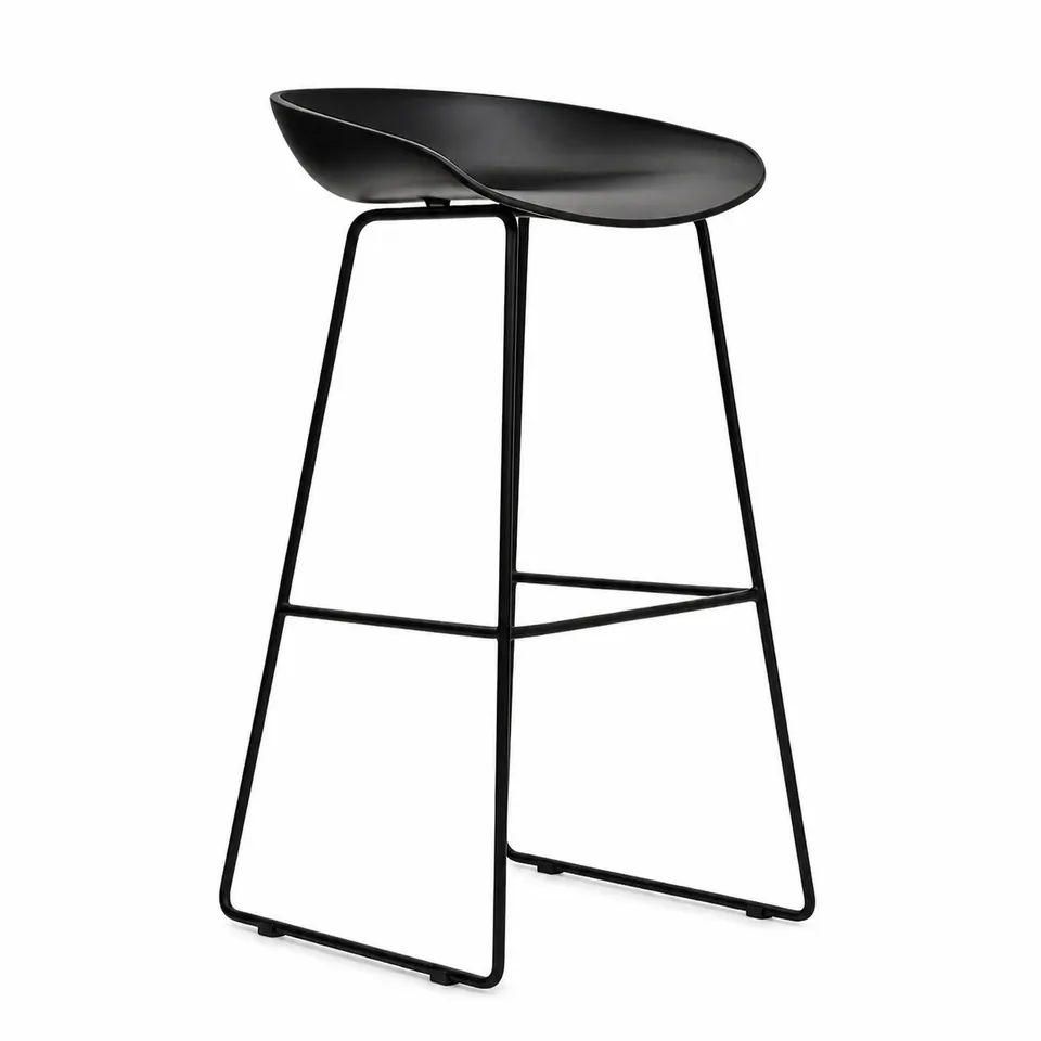 Silla de bar cajera Mitsuri - Negro