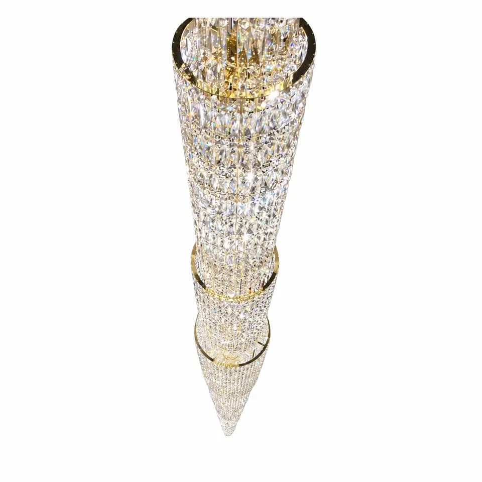 Lámpara de cristal para escalera a medida - Modelo L31015