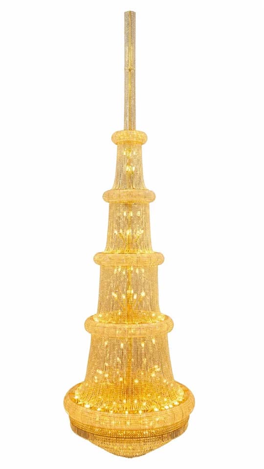 Lámpara de cristal para escalera a medida - Modelo L31014