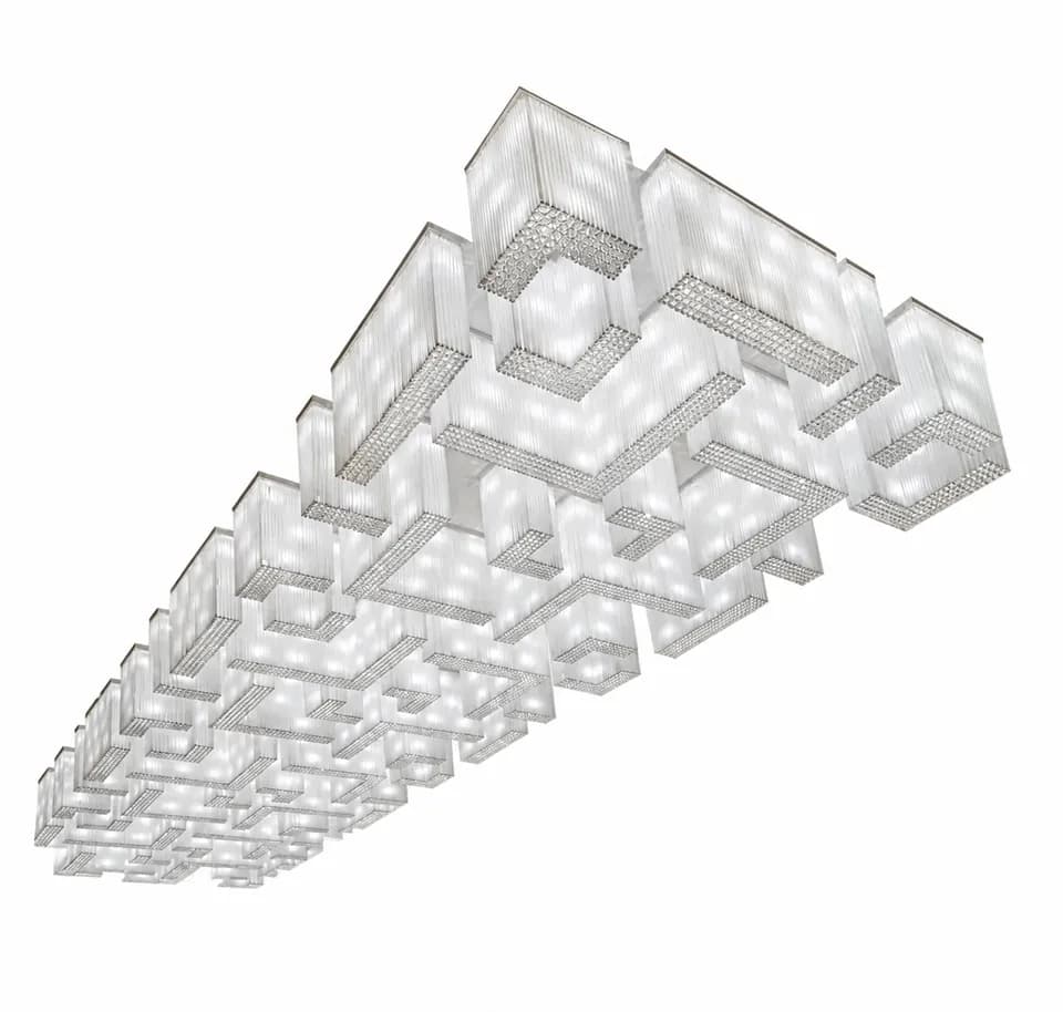 Luminaria de techo de cristal a medida - Modelo C210024