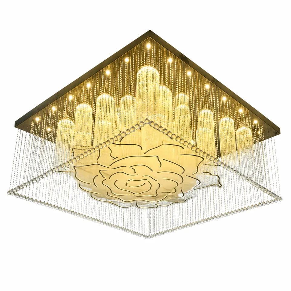 Luminaria de techo de cristal a medida - Modelo C210034