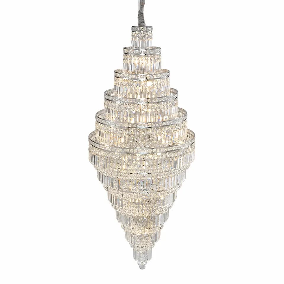Lámpara de cristal para escalera a medida - Modelo L31033
