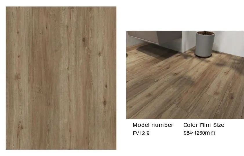 Película decorativa PVC para piso - Diseño FV12-9