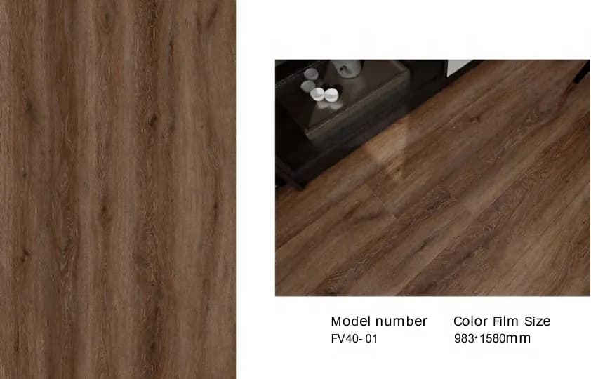 Película decorativa PVC para piso - Diseño FV40-01