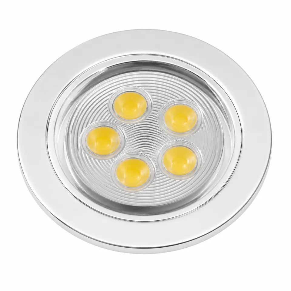 Spot Circular LED 5W 6000K Color Plateado 220V/60Hz 10