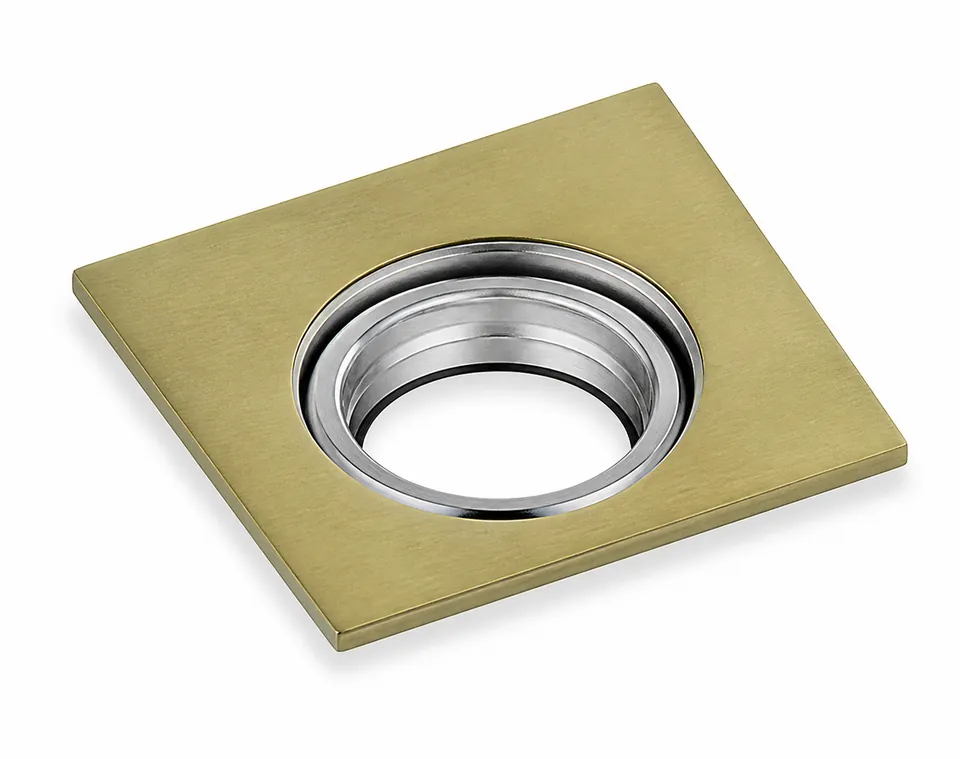 Spot Cuad.P/Empot.Gu10 V/Dorado 11X11X3Cm 220V/60H 20