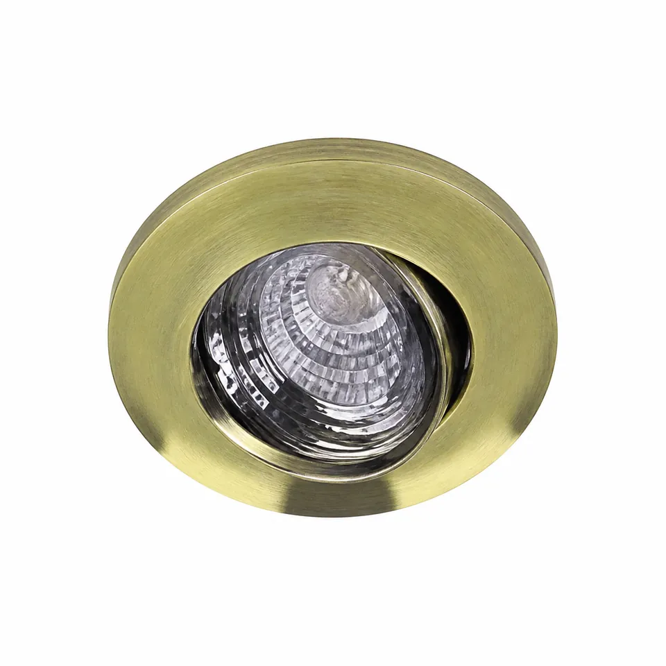 Spot Circ.P/Empotrar Gu10 V/Dorado 11X3Cm 220V/60H 20
