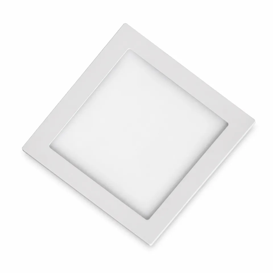 Downlight LED Cuad. Emp. 12W/30K/Wh 17.2X17.2X2Cm 20