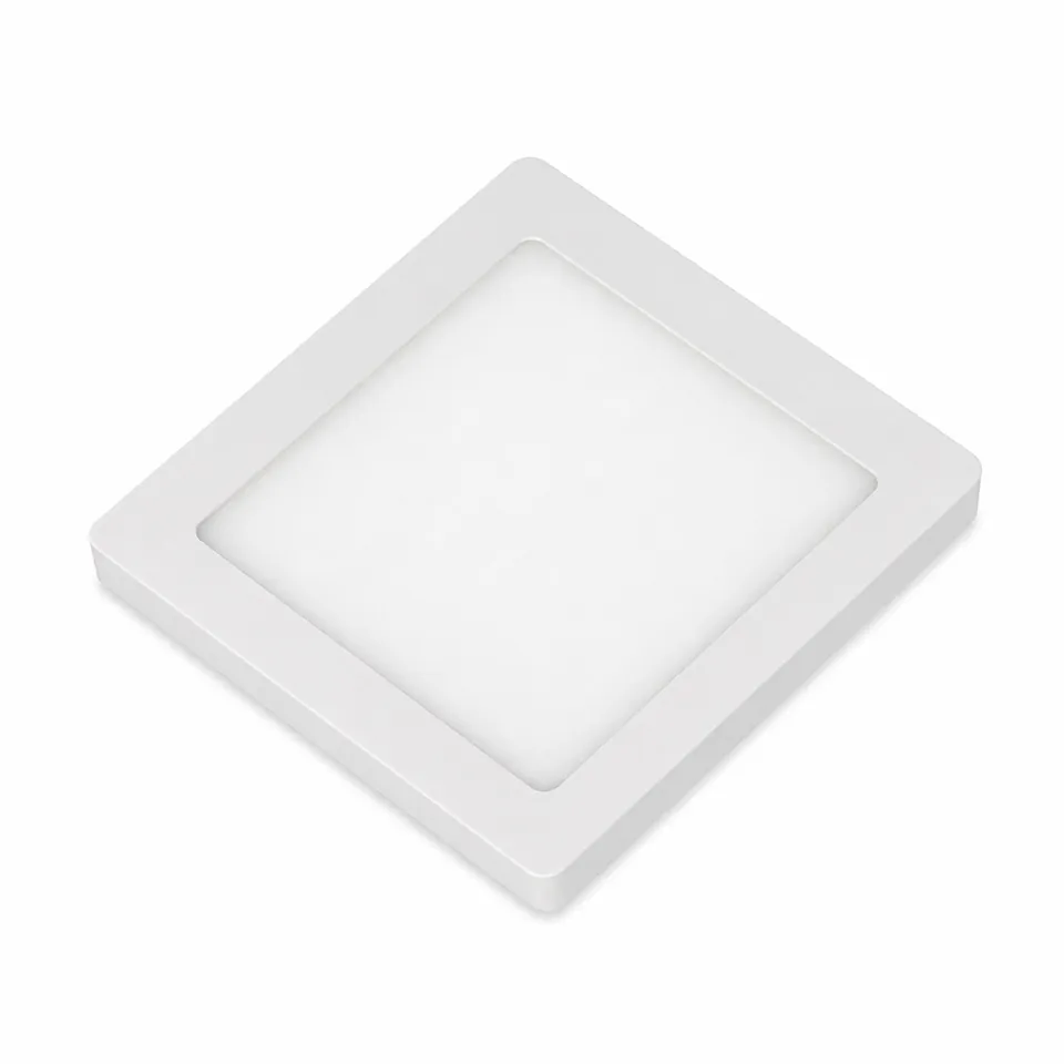 Downlight LED Cuad. Emp. 12W/60K/Wh 17.2X17.2X2Cm 20