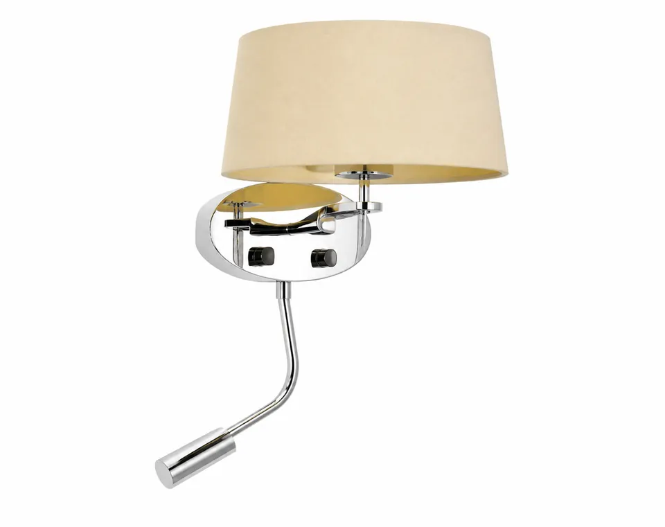 Aplique Pared Crema E27+LED 3W 3000K 220V-60Hz Mul 1