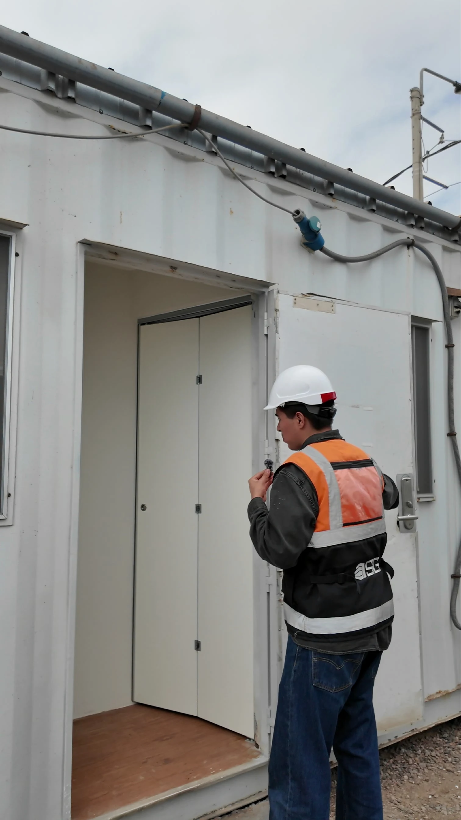 Verificación de una puerta interior adaptada durante la reconversión